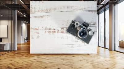 Antique metallic classic film camera Wall mural