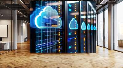 Comparative analysis of leading cloud storage solutions for enhanced data management Wall mural