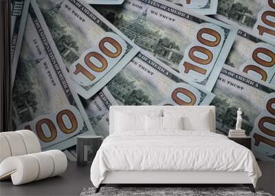 One hundred dollar bills Wall mural