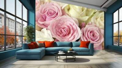 Closeup of Wedding Flowers Wall mural