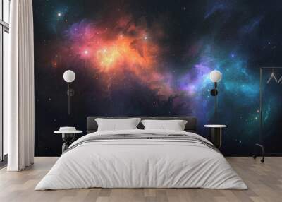 Beautiful space background Wall mural