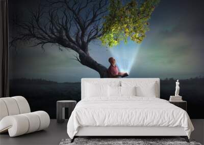 Bringing life to a tree Wall mural