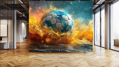 Euro 2024: Soccer Competition in Germany - Vector Banner Wall mural