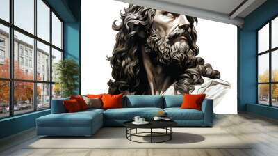 Artistic Illustration of Jesus christ  in Thoughtful Pose

 Wall mural