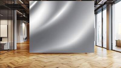 Silver metalic grainy texture, silver wave cloth wave background for your design Wall mural