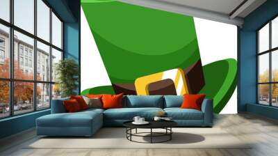 st patricks day hat flat vector icon Wall mural