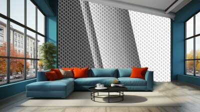 Gray polka dot pattern creative design for background backdrop. Wall mural