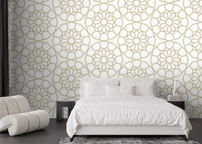 Seamless abstract geometric pattern in Islamic style Wall mural