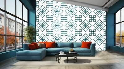 Seamless abstract geometric pattern with line modern style Wall mural