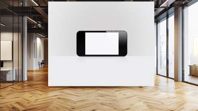 Devices Responsive set with blank screen saver isolated on grey background 3D Rendering Wall mural