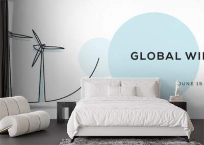 Global Wind Day, held on 15 June. Wall mural