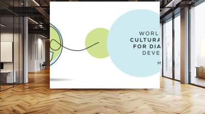 World Day for Cultural Diversity for Dialogue and Development, held on 21 May. Wall mural