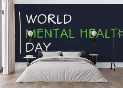 World Mental Health Day, held on 10 October. Wall mural