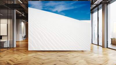 white sand dunes in White Sands national park New Mexico Wall mural