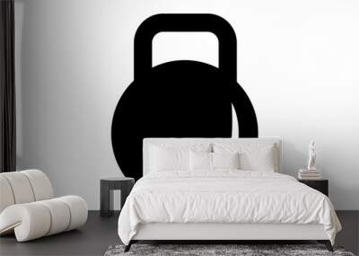 Weight icon for fitness and measurement concepts Wall mural