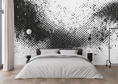 Distressed overlay texture background with a grunge effect An abstract halftone vector illustration Wall mural