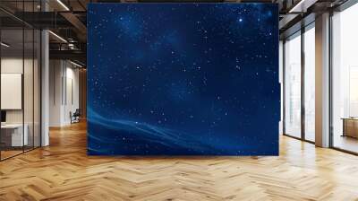 Starry night in deep navy hues. Wall mural