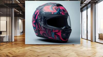 Girl pattern on helmet  Wall mural