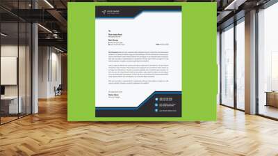 Professional Business Letterhead Template Wall mural