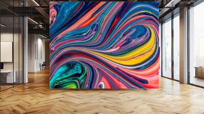 Beautiful acrylic color abstract background Wall mural