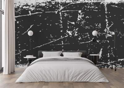 Black and white grunge. Distress overlay texture. Abstract surface dust and rough dirty wall background concept. Worn, torn, weathered effect. Vector illustration, vector Wall mural