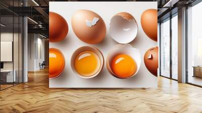 set of easter eggs Wall mural