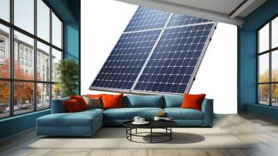 a solar panel on white background Wall mural