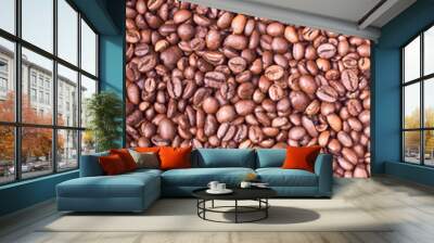 Coffee beans background Wall mural