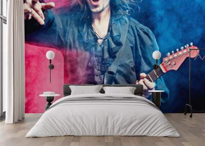 Rock-star playing a concert Wall mural