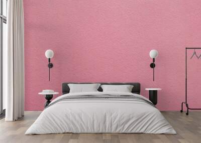 Texture of sweet pink cement walls for use as a background or wallpaper Wall mural