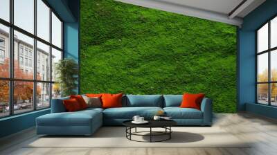 green moss texture and background Wall mural