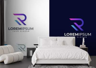 Letter R logo design inspiration Wall mural