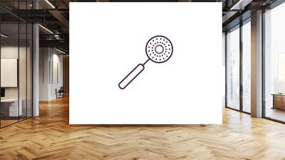 skimmer outline icon. Linear vector from kitchen concept. Thin line skimmer icon isolated on white background Wall mural