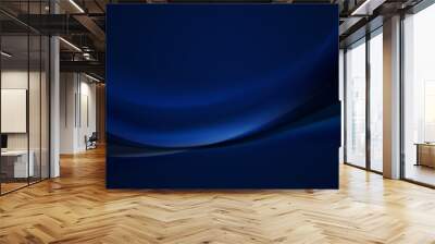 abstract dark blue and curve background Wall mural