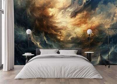 art mythological flood Wall mural