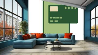 Debit Card icon Wall mural