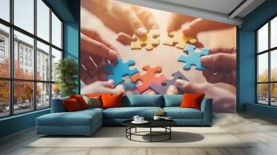 puzzle game Wall mural