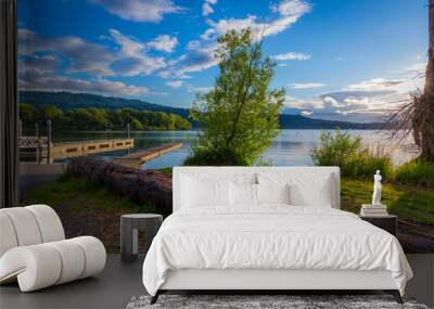 Amazing lake. Lake Sammamish, Washington, USA Wall mural