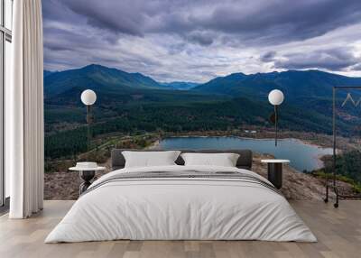 View from Rattlesnake Ledge trail, Washington state Wall mural