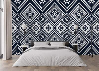 Geometric ethnic pattern traditional Design for background,carpet,wallpaper,clothing,wrapping,batik,fabric,sarong Wall mural