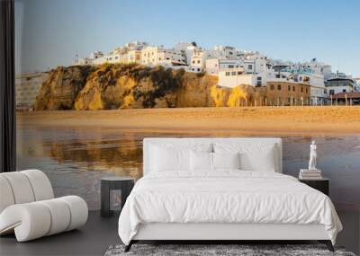 White Albufeira town in Algave coast in Southern Portugal Wall mural