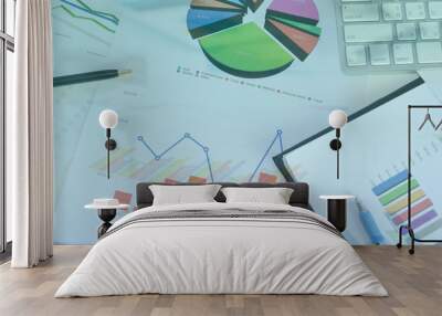 business graph Wall mural