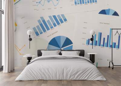 business graph Wall mural