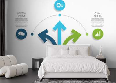 Infographic design template with place for your data. Vector illustration. Wall mural