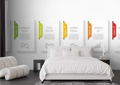 Infographic design template with place for your data. Vector illustration. Wall mural