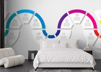 Infographic design template with place for your data. Vector illustration. Wall mural