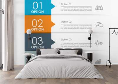 Infographic design template with place for your data. Vector illustration. Wall mural