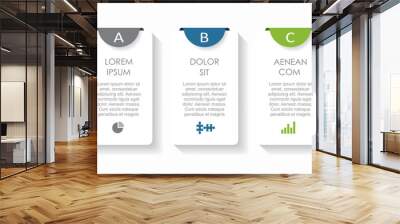 Infographic design template with place for your data. Vector illustration. Wall mural