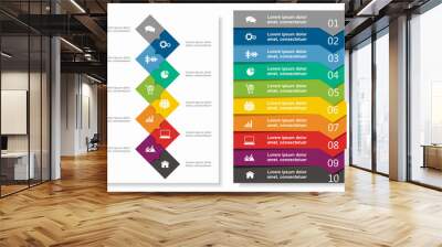 Infographic design template with place for your data. Vector illustration. Wall mural