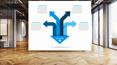 Infographic design template with place for your data. Vector illustration. Wall mural